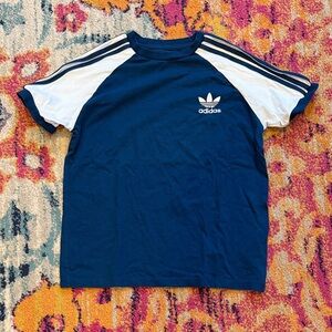 Adidas Classic Blue and White Tee